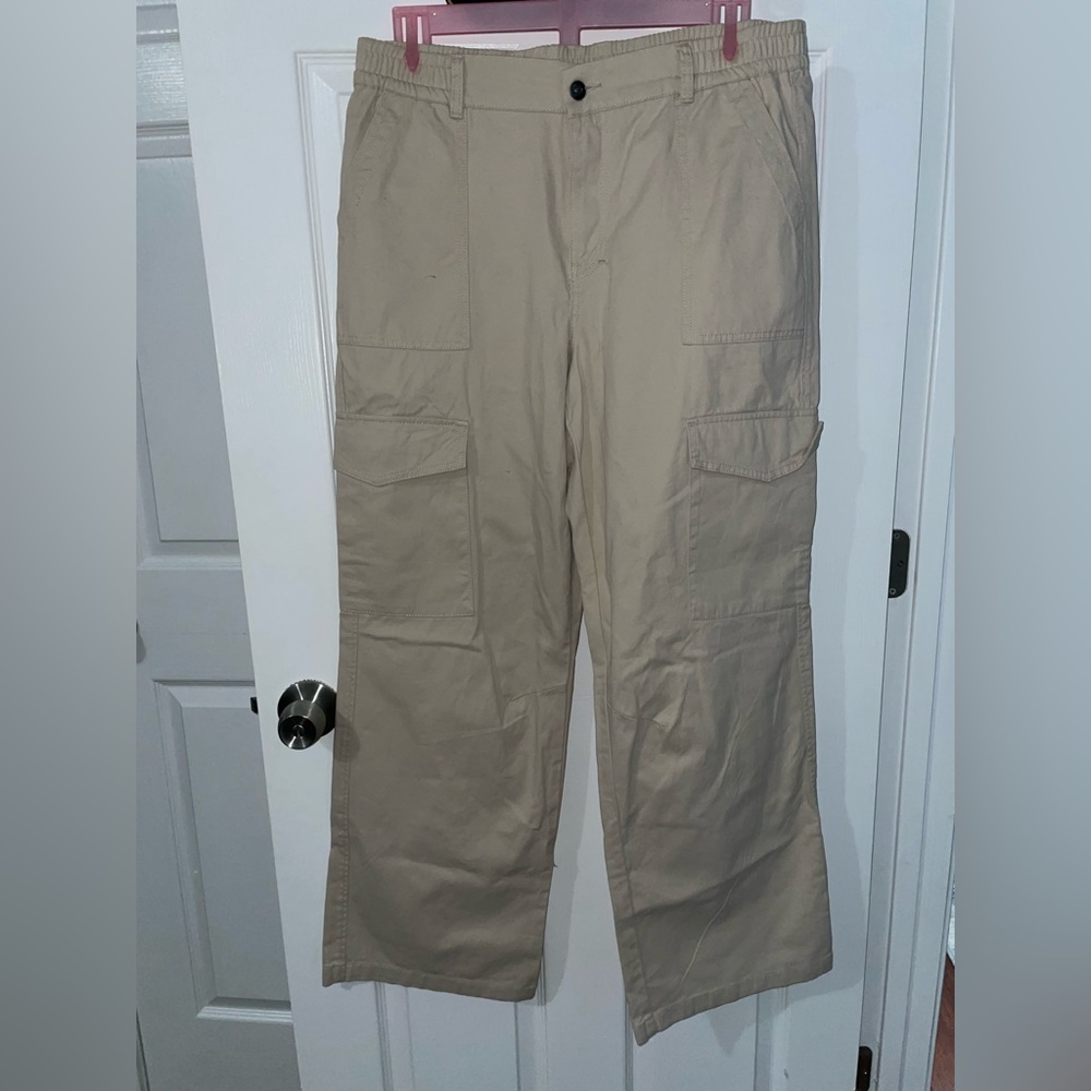 Beige Cargo Pants